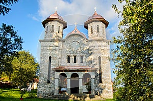 Church built of marble, Alun village , near Hunedoara city, Transylvania, Romania