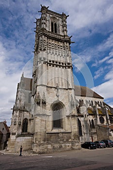 Church in Burgundy, France, near the city Sens