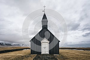 Church in BÃºÃ°ir on SnÃ¦fellsnes peninsula, western Iceland