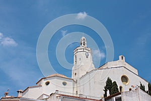 church of Cadaques. Costa Brava. Spain