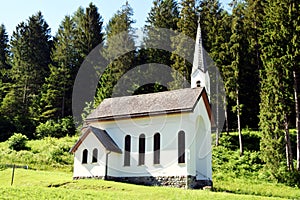 Church in Cadore, in Dolomiti region, noth Italy