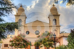 Church in Cafayate in Salta Argentina.