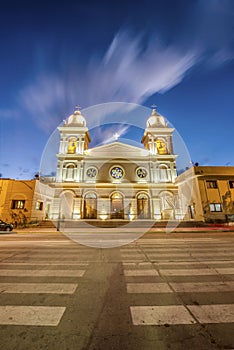 Church in Cafayate in Salta Argentina.