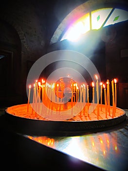 Kostel svíčky 