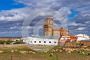 Church in Casas de Reina near Badajoz, Extremadura, Spain