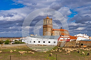 Church in Casas de Reina near Badajoz, Extremadura, Spain