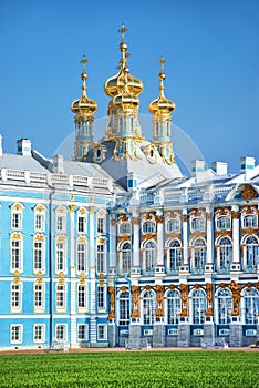 Church of Catherine's palace in Pushkin, Russia