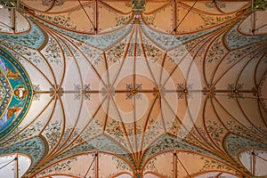Church ceiling architectural details High Hills Texas