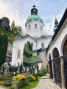 Church and cemetery of St. Peter in Salzburg, Austria
