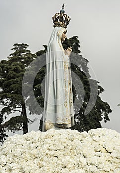Church ceremonies related to the apparitions of Our Lady of Fatima, Portugal.
