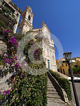 The church of Cervo a typical town in Liguria