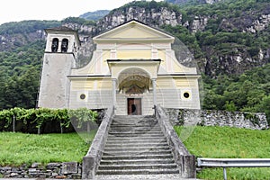 Church of Cevio on Maggia valley