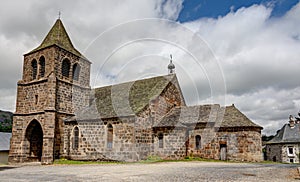 Church of Cheylade in the department of Cantal - Auvergne-RhÃ´ne-Alpes - France