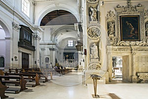 In the church of Chiesa di Sant`Irene in Lecce Puglia