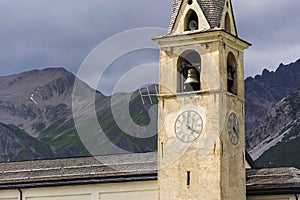 Church Chiese di Santa Maria Nascente in Livigno, Italy