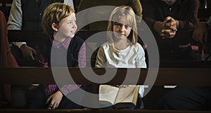 Church Children Believe Faith Religious Family