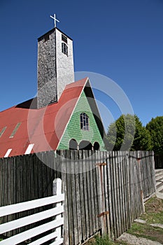 Church on Chiloe island photo