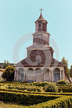 Church of Chiloe, Nercon. photo