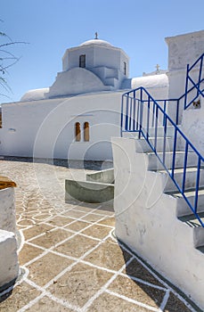 Church in Chorio village, Kimolos island, Greece photo