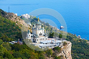 Church of Christ's Resurrection over the settlement of Foros