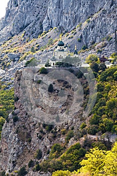 Church of Christ's Resurrection over the settlement of Foros