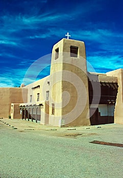 Church Christo Rey in Santa Fe, New Mexico photo