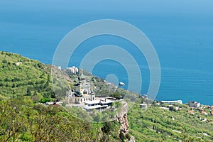 The Church of Christs Resurrection on rocks in Crimea