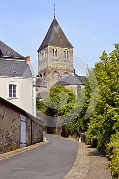 Church at ChÃ¢teau-Gontier in France
