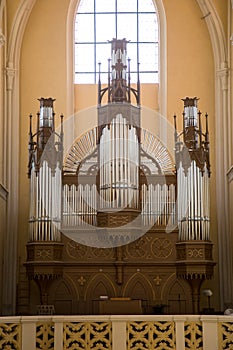 Church, classical instruments, european instruments, church interior, pipe organ