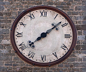 Church clock detail
