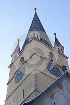 Church clock tower