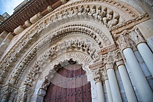 Portico de la Majestad in the Collegiate church of Santa MarÃ­a la Mayor, Toro, Zamora, Spain photo