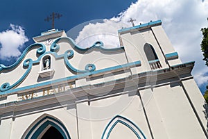 Church in Concepcion de Ataco village, El Salvad