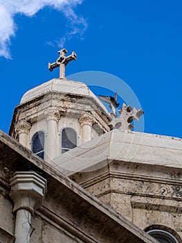 Church of the Condemnation Spires on Via Dolorosa, Jerusalem