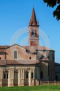 Church and convent of Annunziata at Cortemaggiore, Italy photo