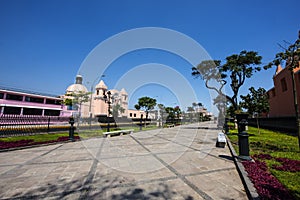 Convent of the Descalzos religious temple and Franciscan convent located in the Lima district of RÃÂ­mac, in Peru photo