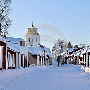 Church cottages in Gammelstad in Gammelstad Church Town