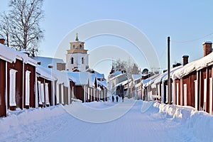 Church cottages in Gammelstad in Gammelstad Church Town