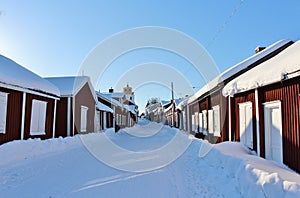 Church cottages in Gammelstad in Gammelstad Church Town