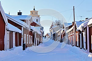 Church cottages in Gammelstad in Gammelstad Church Town