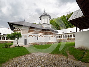 The church of Crasna Hermitage, Gorj County, Romania