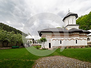 The church of Crasna Hermitage, Gorj County, Romania