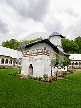 The church of Crasna Hermitage, Gorj County, Romania