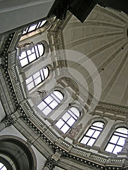 Church cupola inside photo