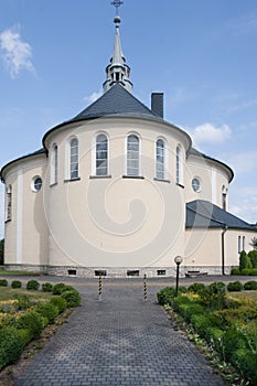 Church dedicated to the Immaculate Heart of Mary in the city of Kolonowskie