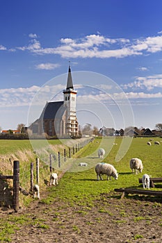 Church of Den Hoorn on Texel island in The Netherlands photo