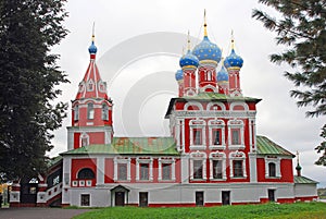 Church of Dimitry on Blood. Kremlin in Uglich.