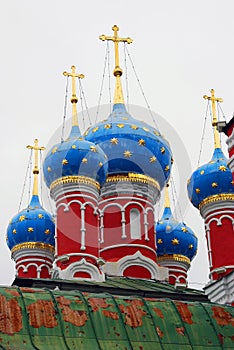 Church of Dimitry on Blood. Kremlin in Uglich.