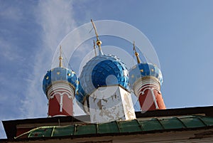 Church of Dimitry on Blood. Kremlin in Uglich.