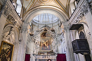 Church of Disciplina della Santa Croce in Forcella district in Naples . photo